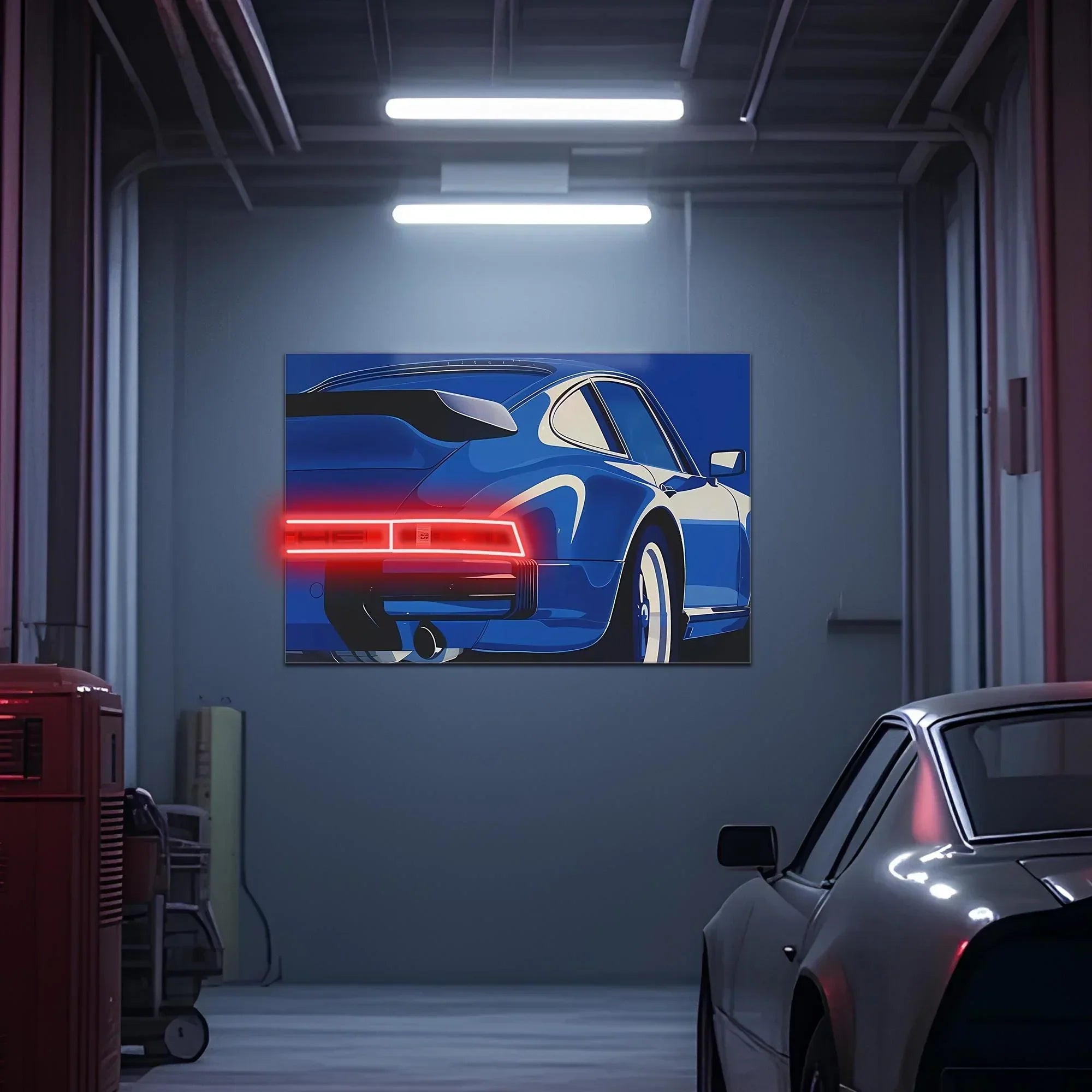 Classic Car Rear View Neon Sign – LED Garage Wall Art – Automotive Decor for Car Enthusiasts – Man Cave Gift – Free Shipping & Returns Peony Atelier