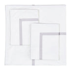 Classic Double Border Percale Cotton Duvet Set Mélange Home