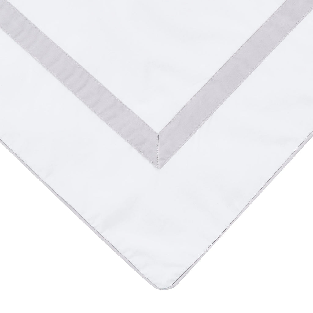 Classic Double Border Percale Cotton Duvet Set Mélange Home