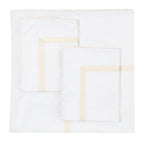 Classic Double Border Percale Cotton Duvet Set Mélange Home