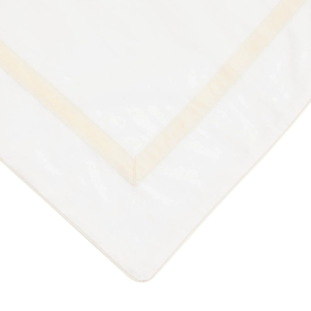 Classic Double Border Percale Cotton Duvet Set Mélange Home