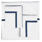 Classic Double Border Percale Cotton Duvet Set Mélange Home