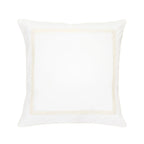 Classic Double Border Percale Cotton Euro Sham Pair Mélange Home