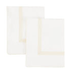Classic Double Border Percale Cotton Euro Sham Pair Mélange Home