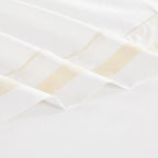 Classic Double Border Percale Cotton Pillowcase Pair Mélange Home