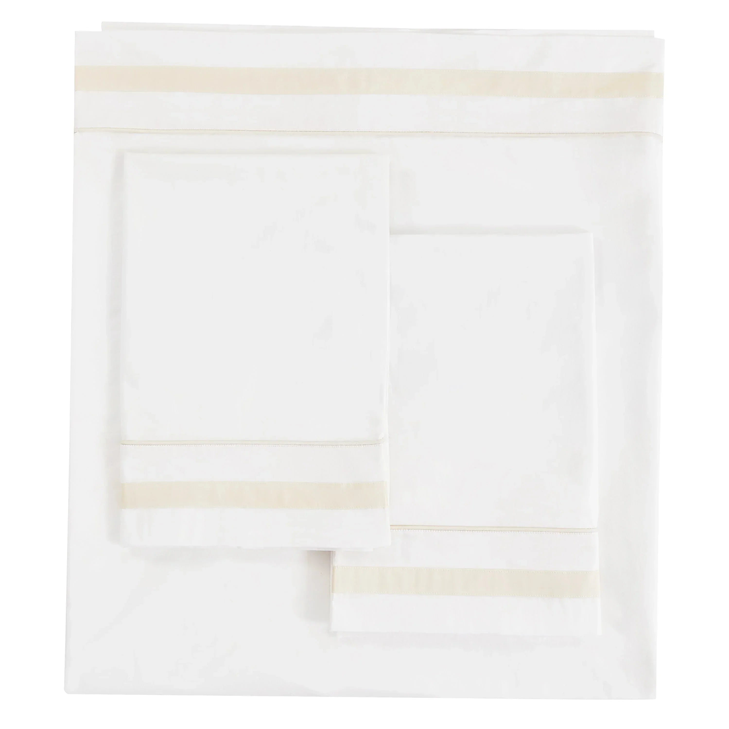 Classic Double Border Percale Cotton Sheet Set Mélange Home