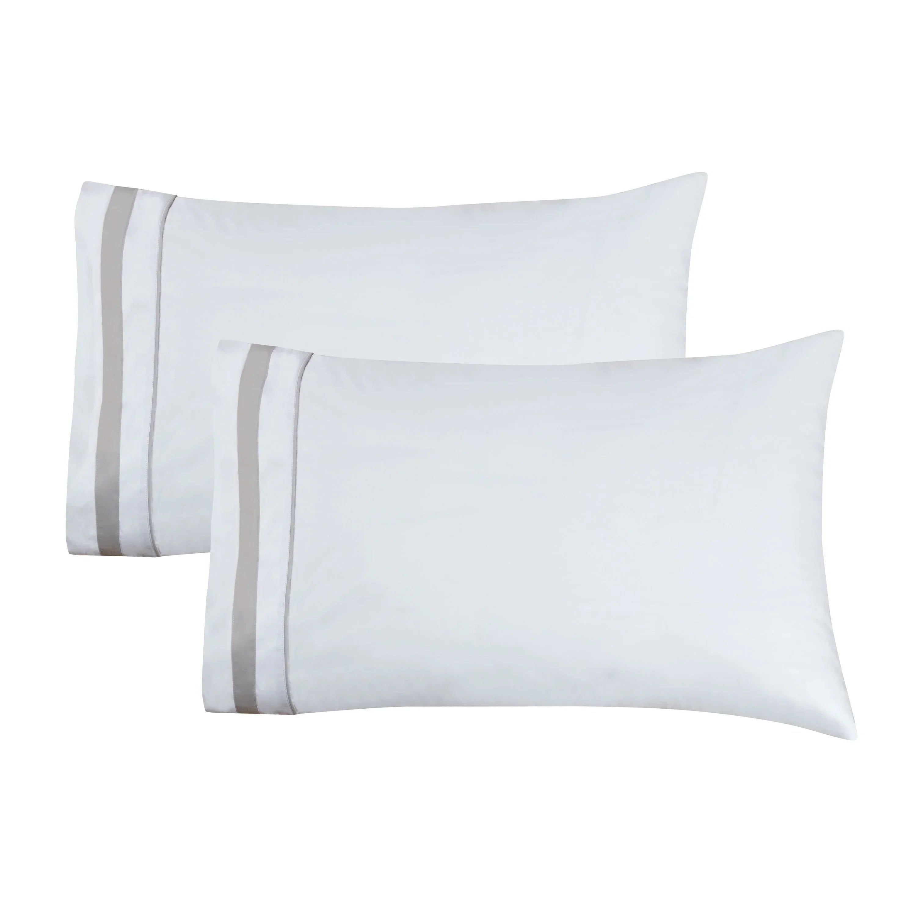 Classic Double Border Percale Cotton Sheet Set Mélange Home