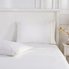 Classic Double Border Percale Cotton Sheet Set Mélange Home