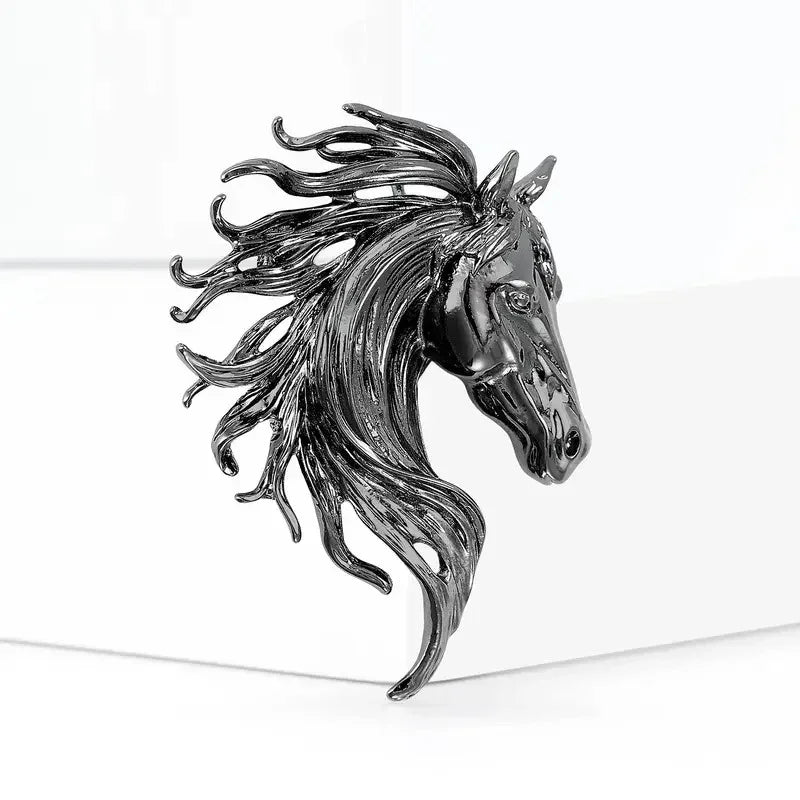 Classic Horse Brooch Suitable for Women's Neutral Wear Twelve Zodiac Animal Rhinestone Pin Can Be Used as a Necklace Badge Ideal for Casual Outings Parties Banquets and Friend Gatherings Perfect New Year Gift Elegant Jewelry House Of Avana