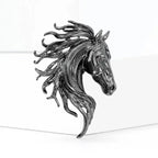 Classic Horse Brooch Suitable for Women's Neutral Wear Twelve Zodiac Animal Rhinestone Pin Can Be Used as a Necklace Badge Ideal for Casual Outings Parties Banquets and Friend Gatherings Perfect New Year Gift Elegant Jewelry House Of Avana
