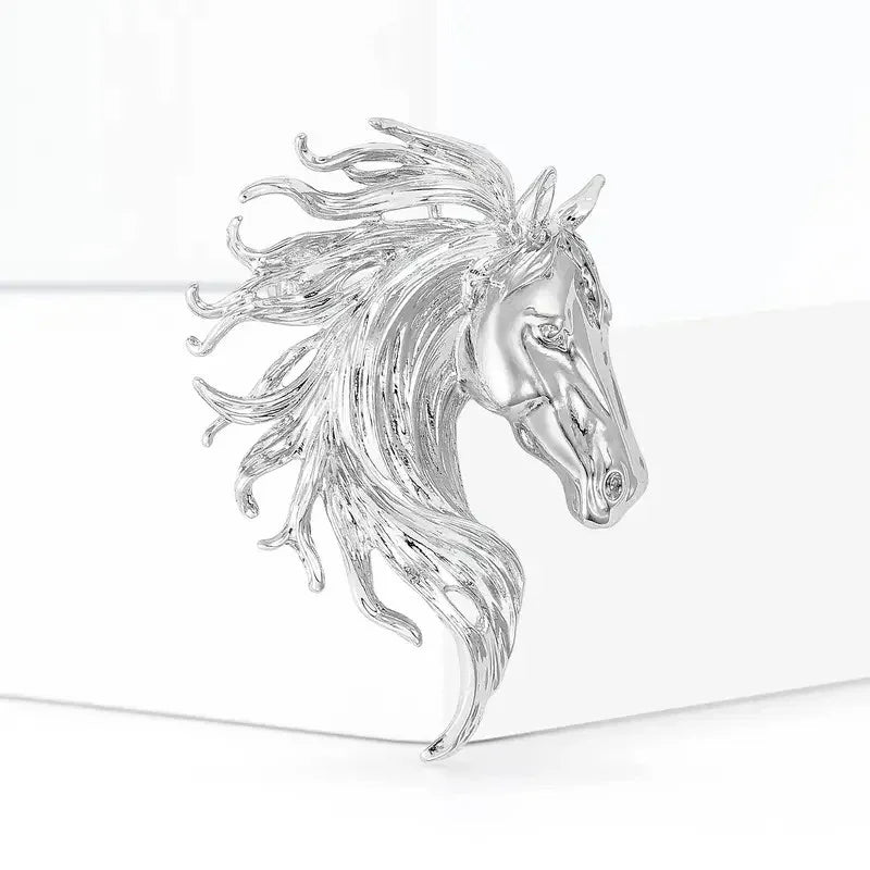 Classic Horse Brooch Suitable for Women's Neutral Wear Twelve Zodiac Animal Rhinestone Pin Can Be Used as a Necklace Badge Ideal for Casual Outings Parties Banquets and Friend Gatherings Perfect New Year Gift Elegant Jewelry House Of Avana