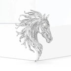 Classic Horse Brooch Suitable for Women's Neutral Wear Twelve Zodiac Animal Rhinestone Pin Can Be Used as a Necklace Badge Ideal for Casual Outings Parties Banquets and Friend Gatherings Perfect New Year Gift Elegant Jewelry House Of Avana