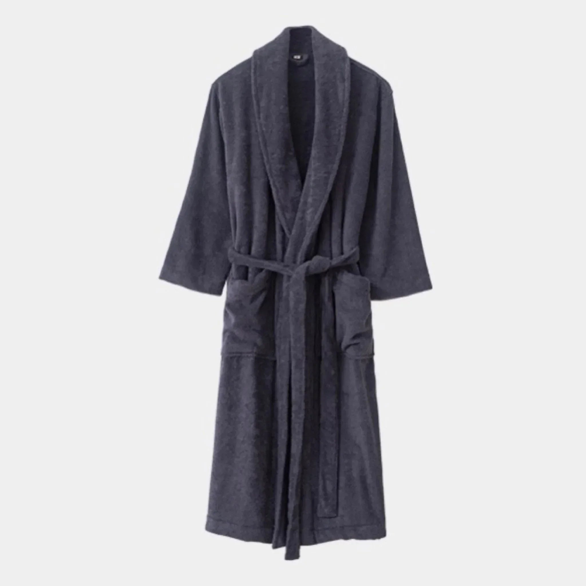 Classic Ultra-Soft Absorbent Cotton Bathrobe / White Ever Lasting