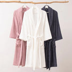 Classic Ultra-Soft Absorbent Cotton Bathrobe / White Ever Lasting