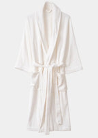 Classic Ultra-Soft Absorbent Cotton Bathrobe / White Ever Lasting