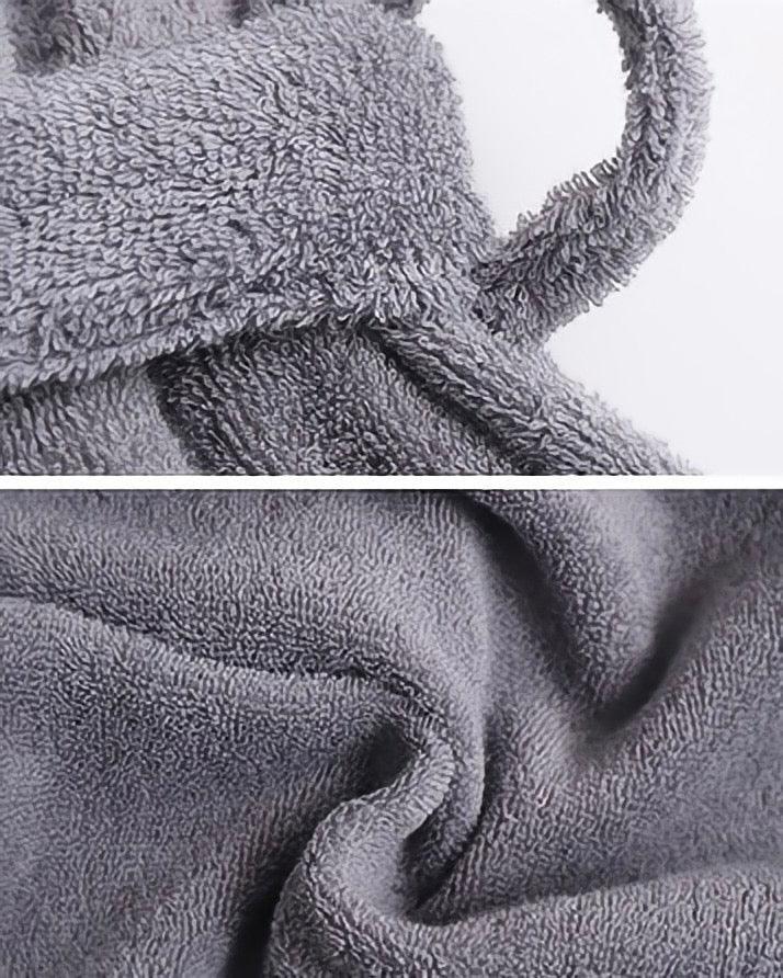 Classic Ultra-Soft Absorbent Cotton Bathrobe / White Ever Lasting