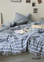 Clean Cut Bedroom Bedding Set / Gingham Brown Ever Lasting