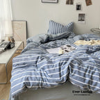 Clean Cut Bedroom Bedding Set / Gingham Brown Ever Lasting