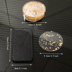 [Clear Coasters] Multiple Pieces Acrylic Cup Coasters Pack | Polished Metal Finish, Protective Film, Hand Wash Safe, Clear Design House Of Avana