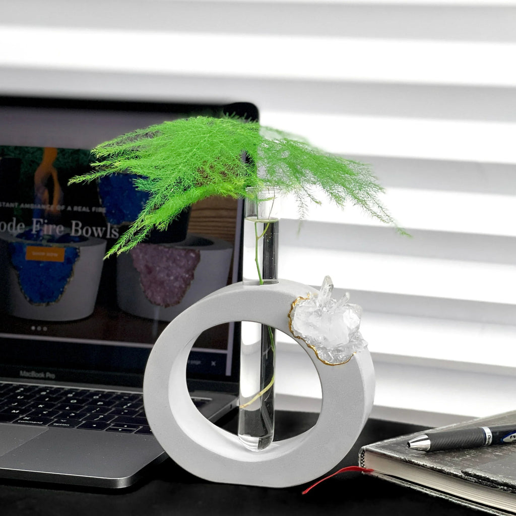 Clear Quartz Propagation Station, angled view - House Of Avana