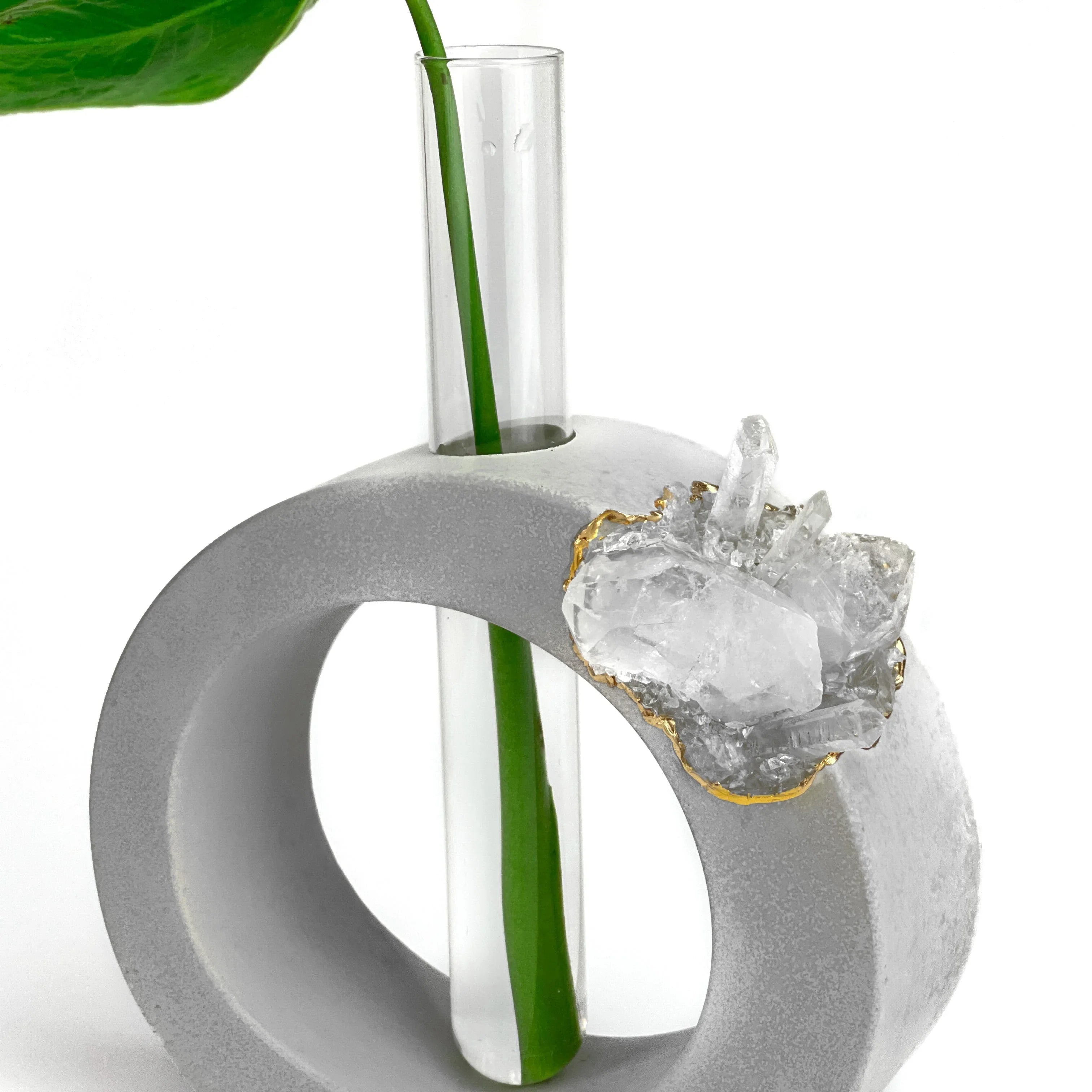 Clear Quartz Propagation Station, back view - House Of Avana