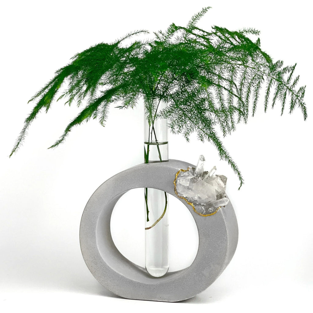 Clear Quartz Propagation Station, front view - House Of Avana