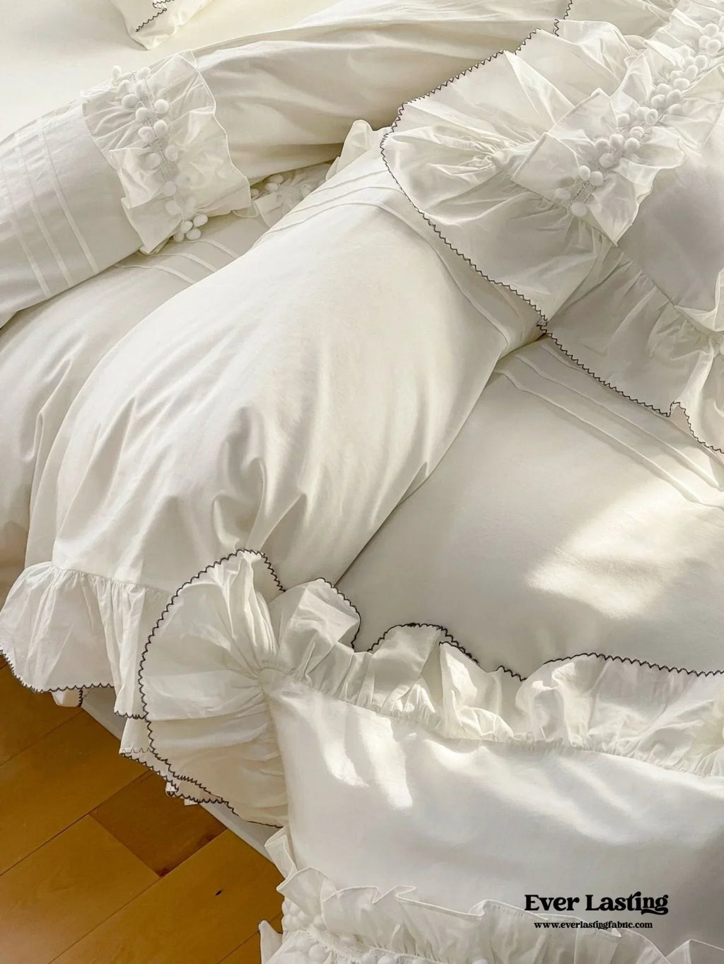 Clémence French Cottage Lace Bedding Set Ever Lasting