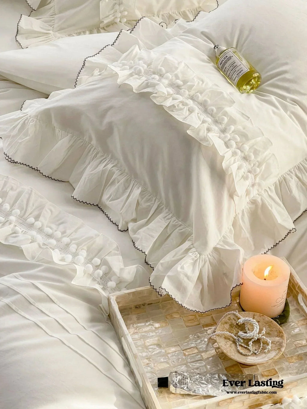 Clémence French Cottage Lace Bedding Set Ever Lasting