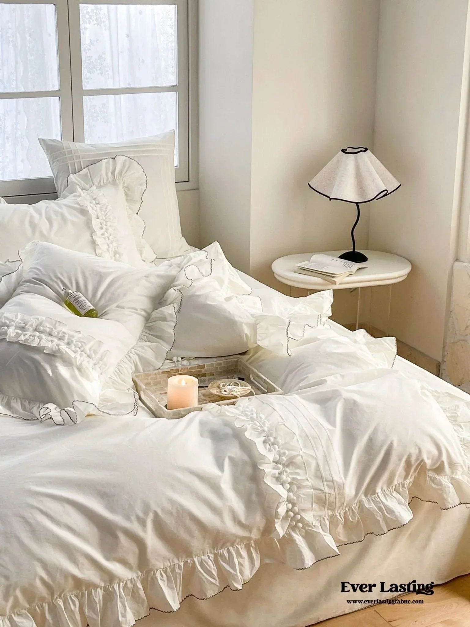 Clémence French Cottage Lace Bedding Set Ever Lasting