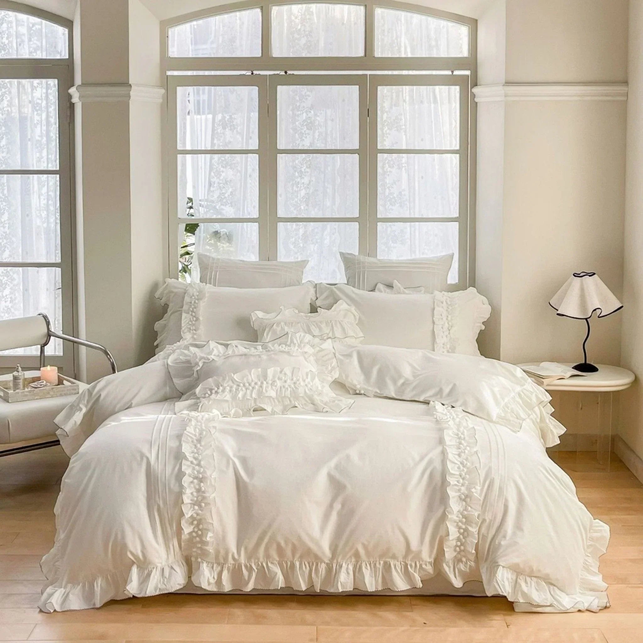 Clémence French Cottage Lace Bedding Set Ever Lasting