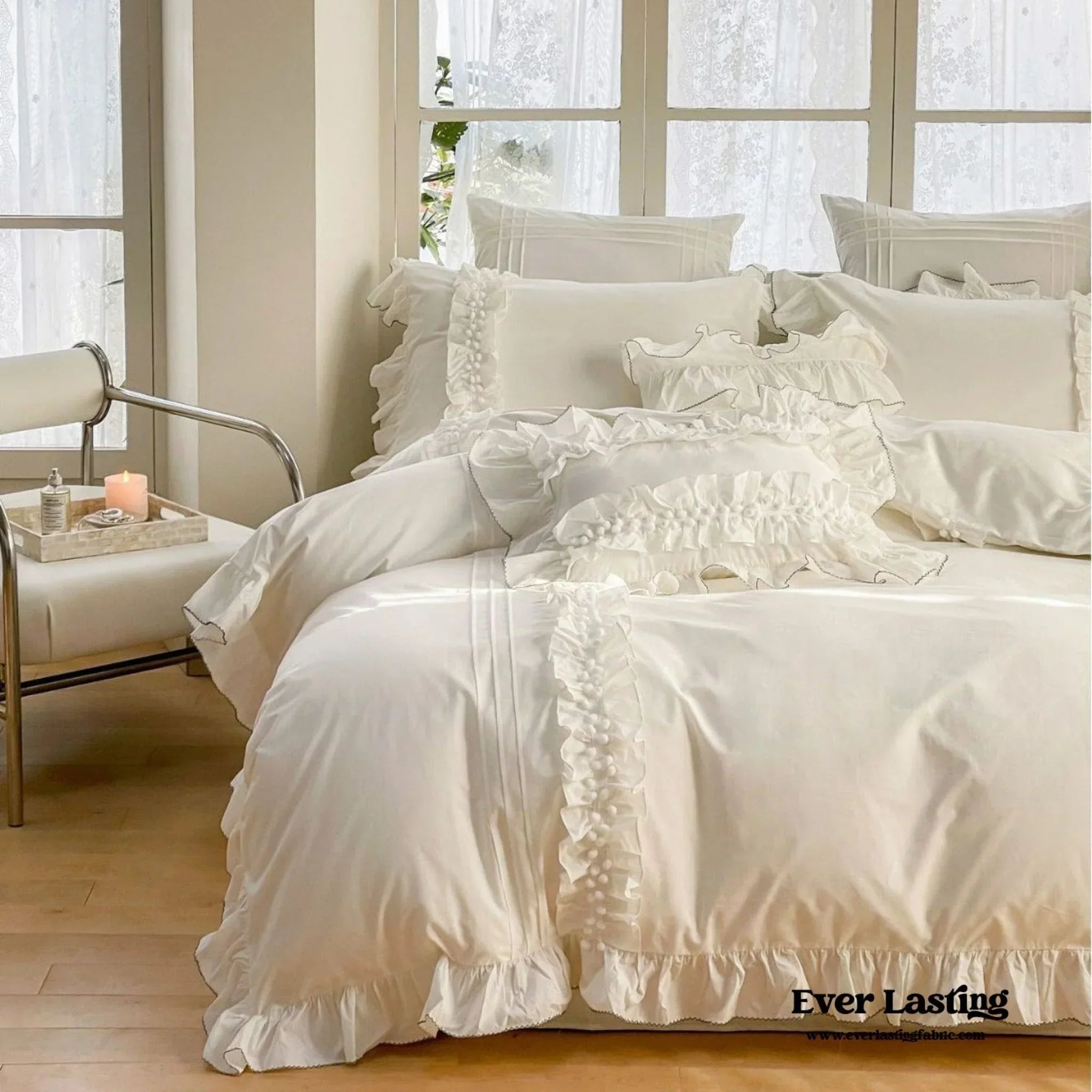Clémence French Cottage Lace Bedding Set Ever Lasting