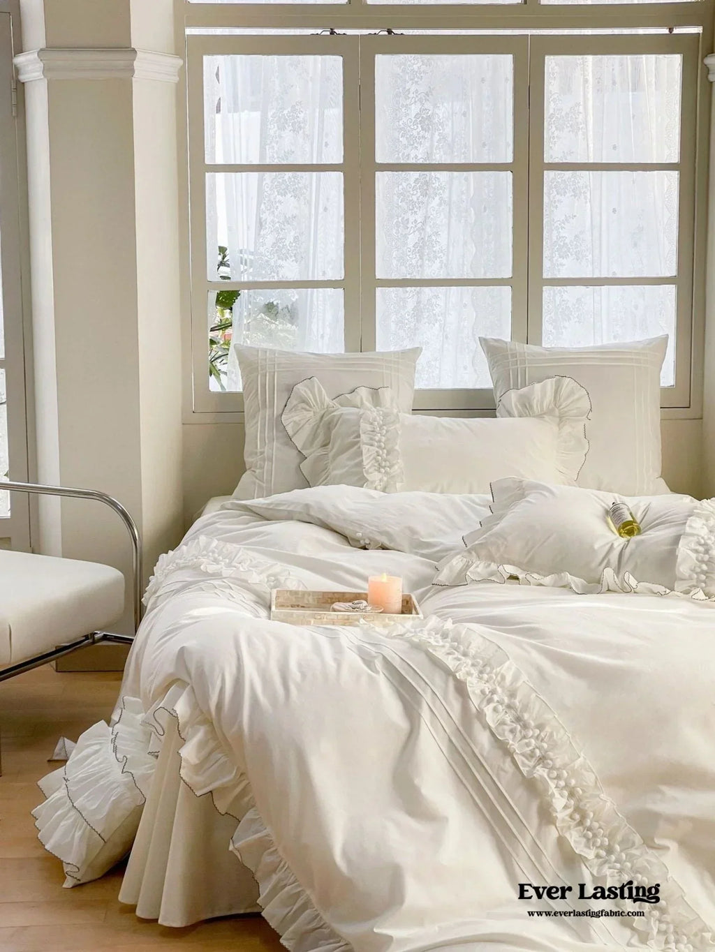 Clémence French Cottage Lace Bedding Set Ever Lasting