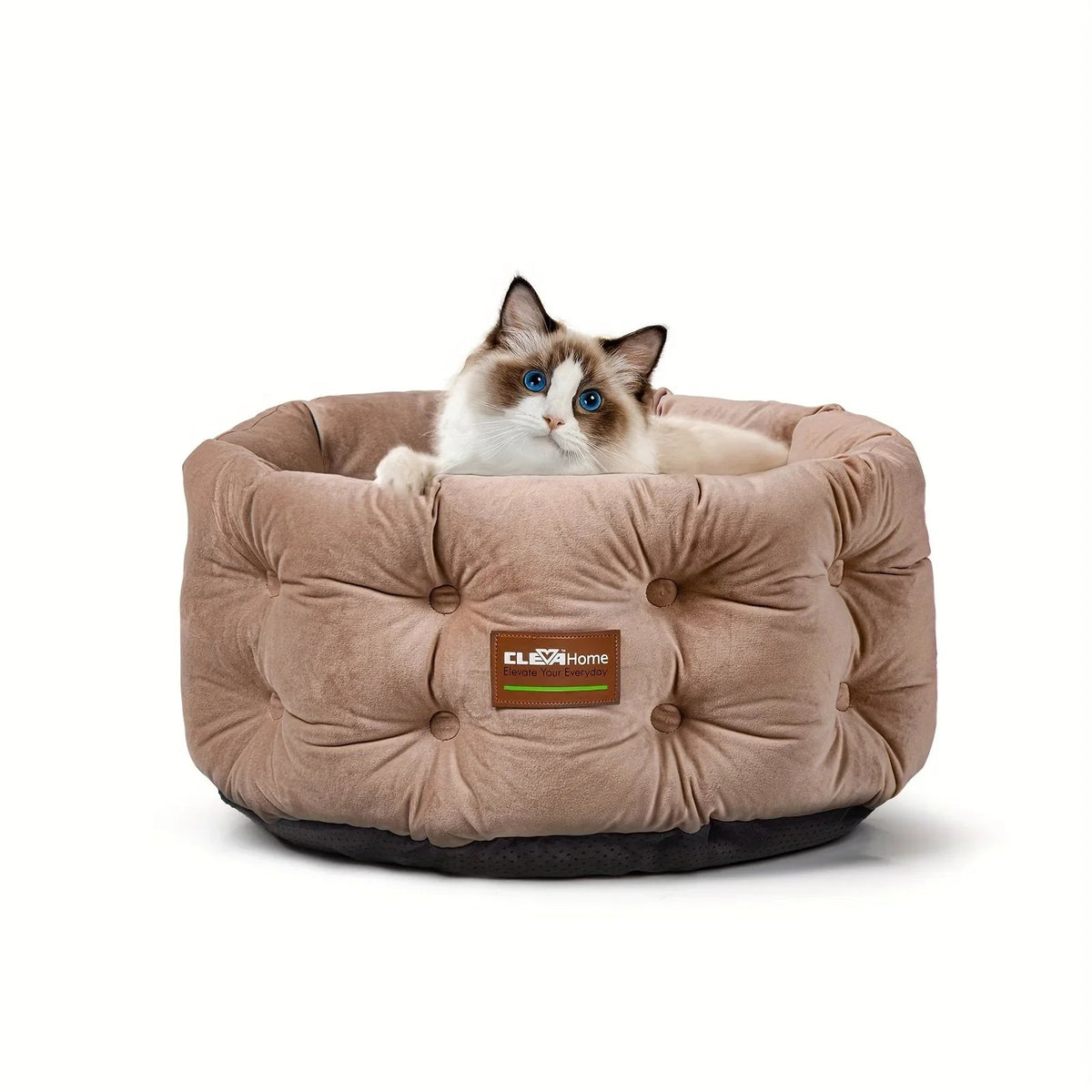 Clevahome Deep Nest Cat Bed for Small Pets Up to 15lbs - Round Cat Beds for Indoor Cats, Luxurious... - House Of Avana [[SKU:HOA-PET-400]]