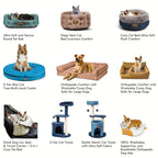 Clevahome Deep Nest Cat Bed for Small Pets Up to 15lbs - Round Cat Beds for Indoor Cats, Luxurious... - House Of Avana [[SKU:HOA-PET-400]]