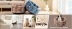Clevahome Deep Nest Cat Bed for Small Pets Up to 15lbs - Round Cat Beds for Indoor Cats, Luxurious... - House Of Avana [[SKU:HOA-PET-400]]