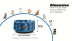 Clevahome Deep Nest Cat Bed for Small Pets Up to 15lbs - Round Cat Beds for Indoor Cats, Luxurious... - House Of Avana