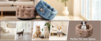 Clevahome Deep Nest Cat Bed for Small Pets Up to 15lbs - Round Cat Beds for Indoor Cats, Luxurious... - House Of Avana