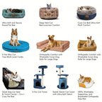 Clevahome Deep Nest Cat Bed for Small Pets Up to 15lbs - Round Cat Beds for Indoor Cats, Luxurious... - House Of Avana