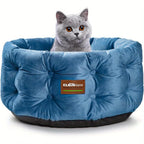 Clevahome Deep Nest Cat Bed for Small Pets Up to 15lbs - Round Cat Beds for Indoor Cats, Luxurious... - House Of Avana