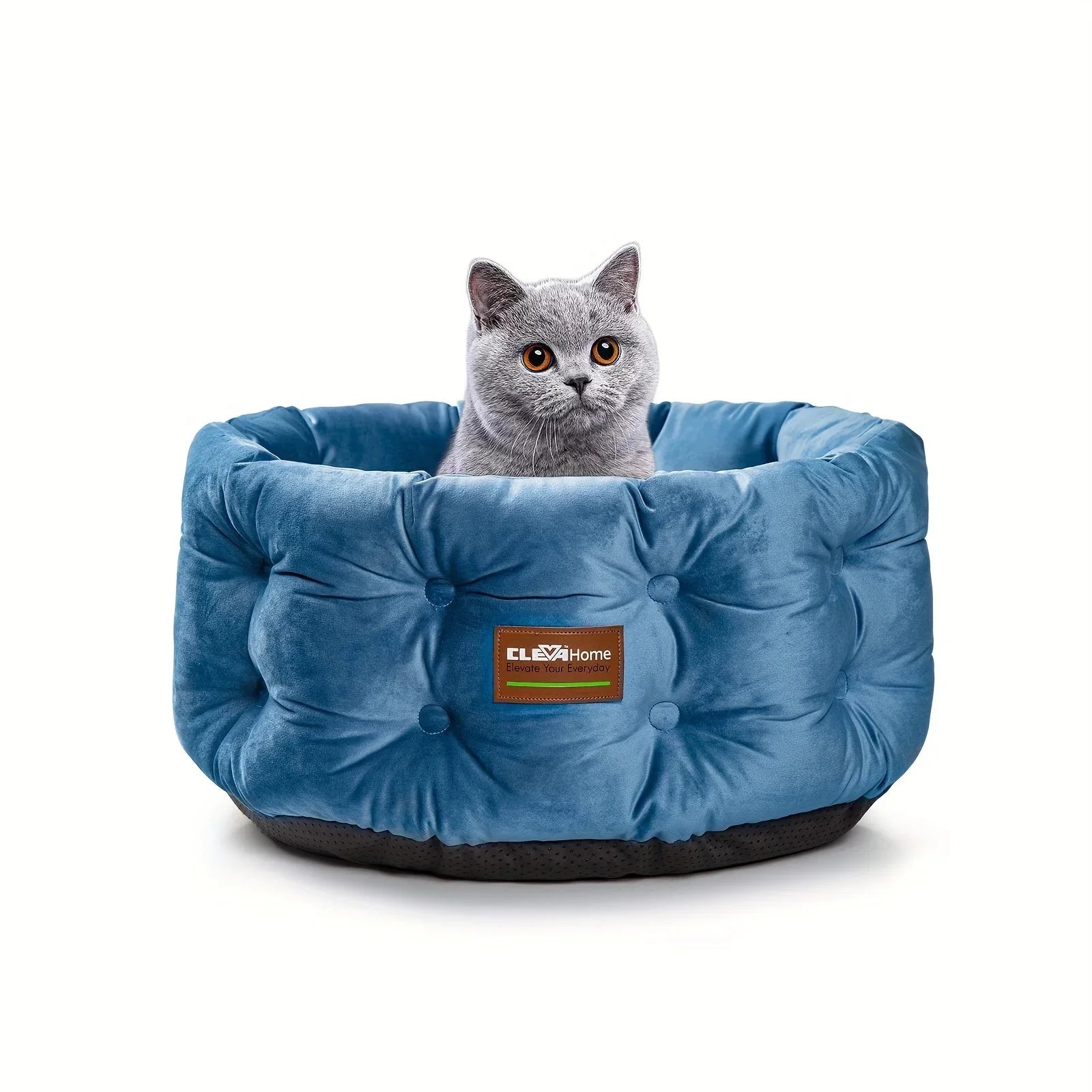 Clevahome Deep Nest Cat Bed for Small Pets Up to 15lbs - Round Cat Beds for Indoor Cats, Luxurious... - House Of Avana