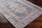 Baltinglass Brown Washable Area Rug Hauteloom