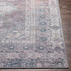 Baltinglass Brown Washable Area Rug Hauteloom