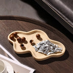 Cloud-Shaped Decorative Tray with Beige Stone Pattern, Artistic Home Accent for Tabletop Display, Suitable for Bathroom Vanity and Cosmetic Storage - Non-Food Contact, Non-Food Contact House Of Avana