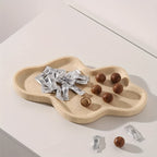 Cloud-Shaped Decorative Tray with Beige Stone Pattern, Artistic Home Accent for Tabletop Display, Suitable for Bathroom Vanity and Cosmetic Storage - Non-Food Contact, Non-Food Contact House Of Avana
