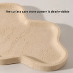 Cloud-Shaped Decorative Tray with Beige Stone Pattern, Artistic Home Accent for Tabletop Display, Suitable for Bathroom Vanity and Cosmetic Storage - Non-Food Contact, Non-Food Contact House Of Avana