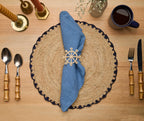 Coastal Ship Wheel Napkin Ring – 2.5” Handwoven Iraca Palm – Nautical Table Decor from Colombia Payton James