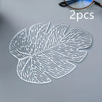 Coasters - Banana Leaf Ceramic Set