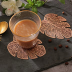 Coasters - Banana Leaf Ceramic Set