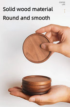 Coasters - Heat Resistant Walnut Wood Square