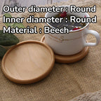Coasters - Heat Resistant Walnut Wood Square